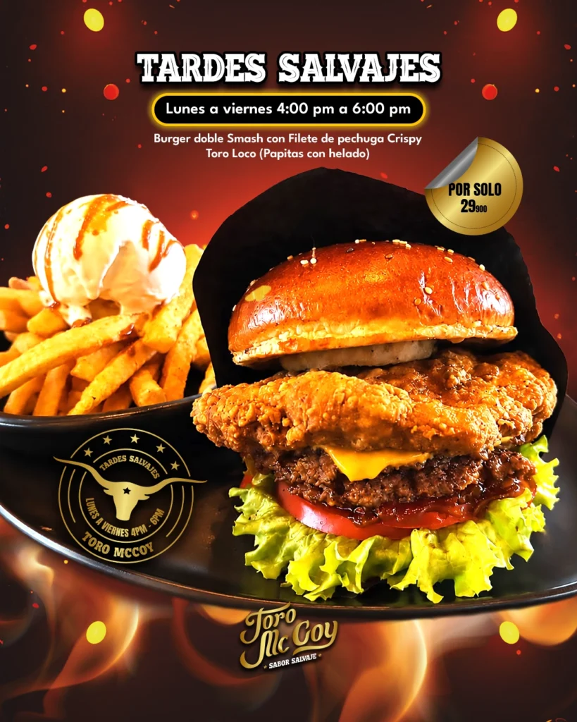 doble smash con filete de pechuga crispy